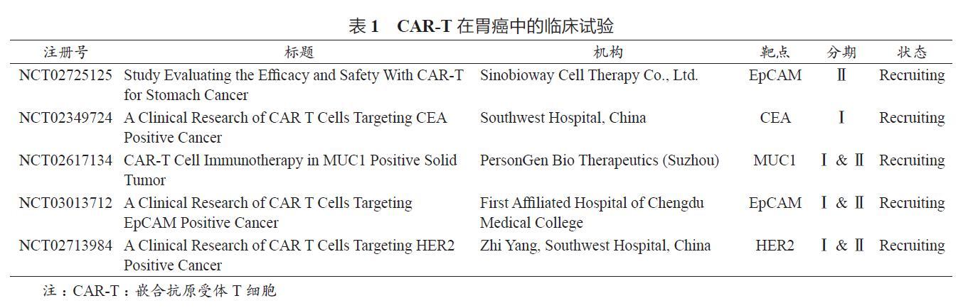 CAR-T疗法显著提升晚期胃癌治疗效果